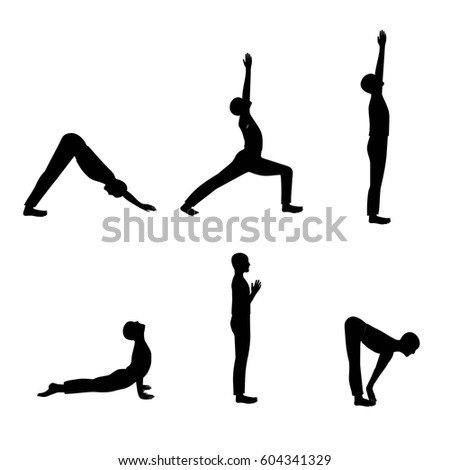 Yoga Poses Silhouette Stock Images, Royalty-Free Images & Vectors ...