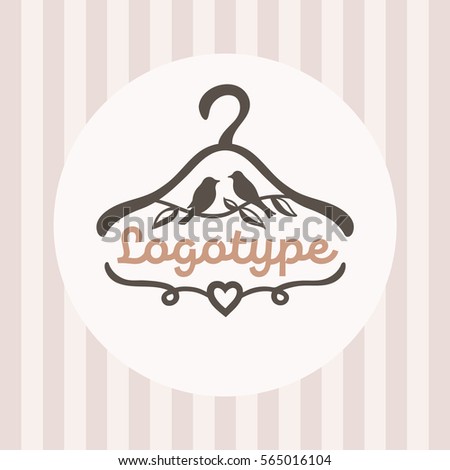 Logo Baby Clothes Shop Picture Hanger Stock Vector 565016104