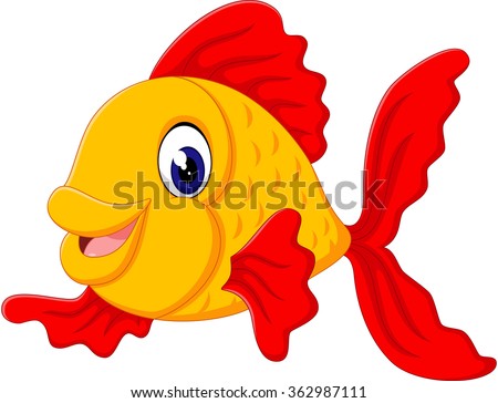 Cute Fish Cartoon Stock Illustration 362987111 - Shutterstock