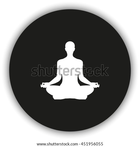 Meditation Icon Stock Vector 417662641 - Shutterstock