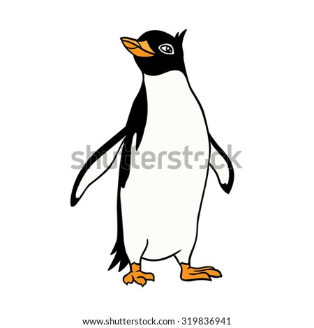 Cute Cartoon Penguins Different Poses Royal Stock Vector 643130179 ...