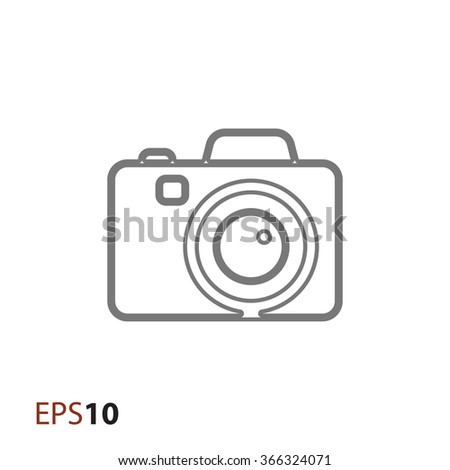 Camera Vector Illustration Stock Vector 160366079 - Shutterstock