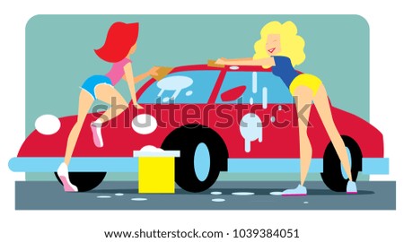 Photo for hot girls washing cars