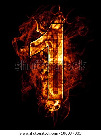 Flaming numbers Stock Photos, Images, & Pictures | Shutterstock