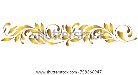 Gold Swirl Border Design - FREE DOWNLOAD