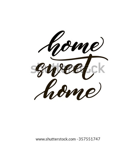 Download Home Sweet Home Card Hand Drawn Stock Vector 357551747 ...