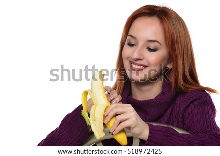 Bi female seeks threesome Real redhead doing a banna