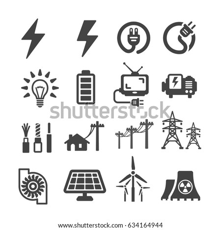 Electric Icon Stock Vector 634164944 - Shutterstock