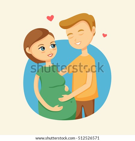 https://thumb7.shutterstock.com/display_pic_with_logo/3411614/512526571/stock-vector-pregnant-wife-and-her-husband-together-happy-couple-512526571.jpg