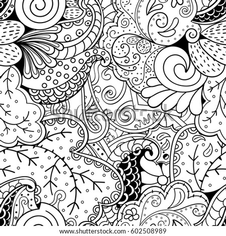 Seamless Pattern Psychedelic Groovy Peace Notebook Stock Vector ...