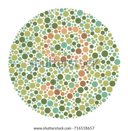 Ishihara Color Test Color Blind Test Stock Vector 716518657 - Shutterstock