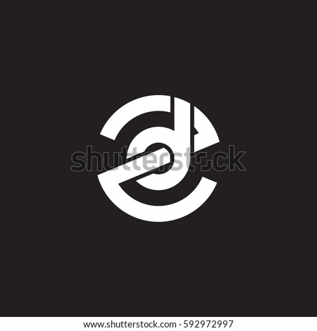 Initial Letter Logo Zd Dz D Stock Vector 592972997 - Shutterstock