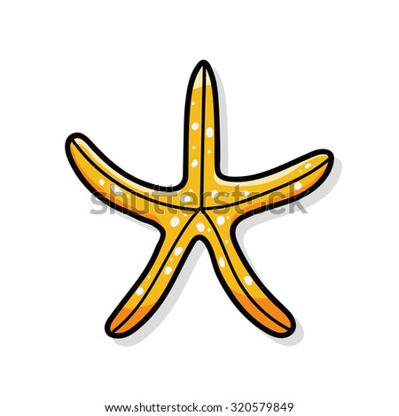 sea animal starfish doodle
