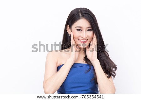 Jean Skirt Pics Dainty Asian Woman