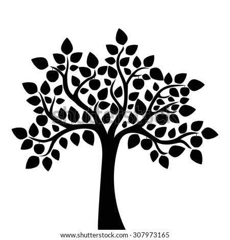 Apple Tree Silhouette Stock Photos, Images, & Pictures | Shutterstock