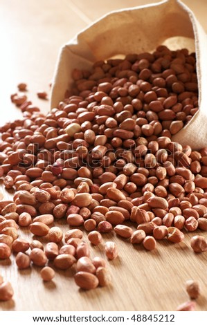 Heap Of Peanuts Spill Out Canvas Bag Bag Of Peanuts Stock Images Royalty Free Images Vectors