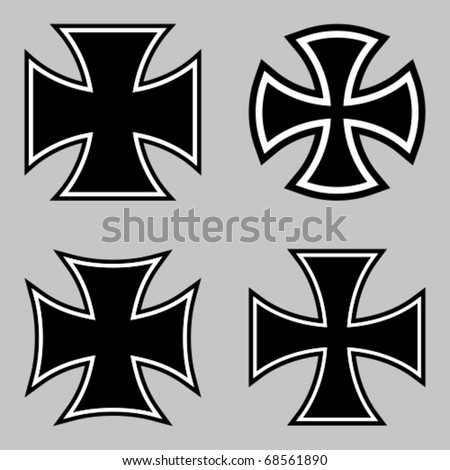 Choppers crosses. Vector illustration.
