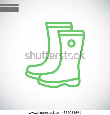 Boots icon Flat.
