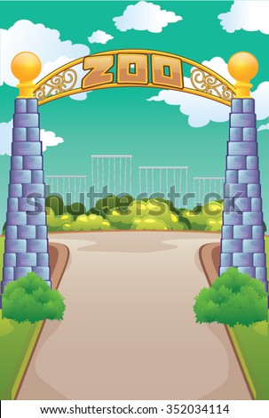 Animated Zoo Entrance Drawing / Zoo Entrance Clip Art - Cliparts.co