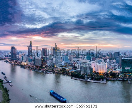 Ho Chi Minh City, aerial view