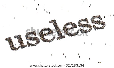 Useless Word Crowd Above Stock Illustration 327183134  Shutterstock