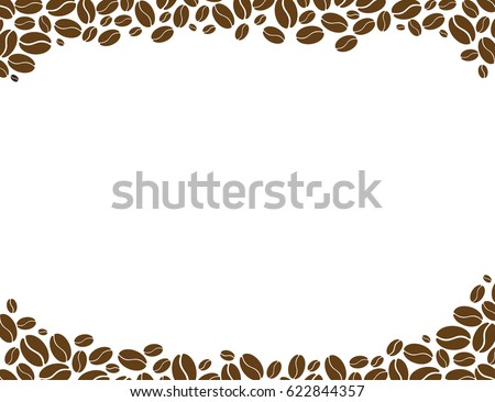 Coffee Beans On A White Background Coffee Beans On A White Background