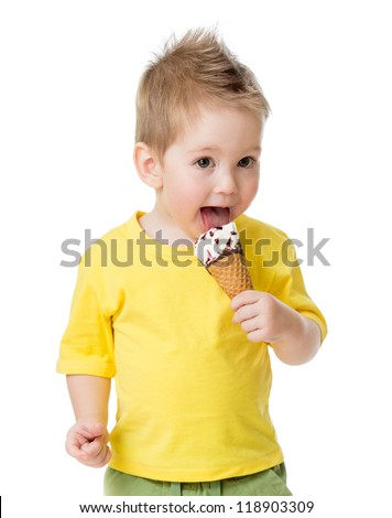 Child Eating Ice Cream Stock Photos, Images, & Pictures | Shutterstock