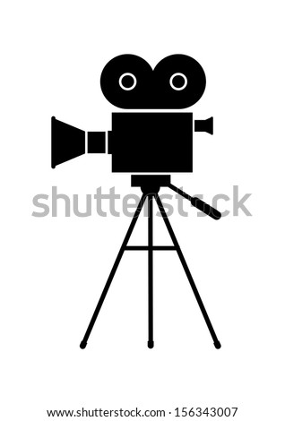 Movie Camera Stock Vector 156343007 - Shutterstock