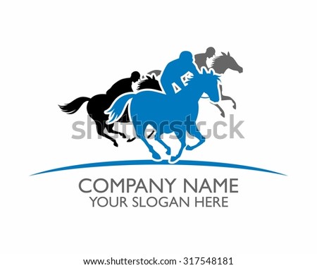 Horse Riding Logo Design Stock Vector 240778882 - Shutterstock