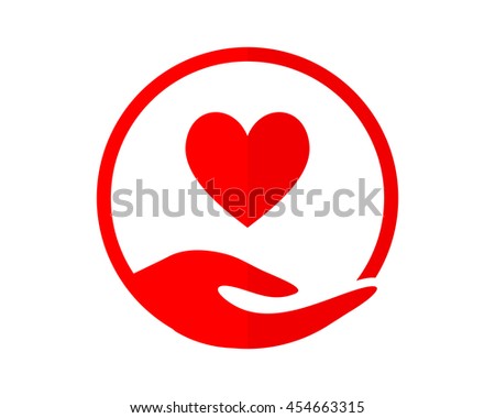 circle vector heart Stylized Lines Stock Symbol Family Love Simple Vector