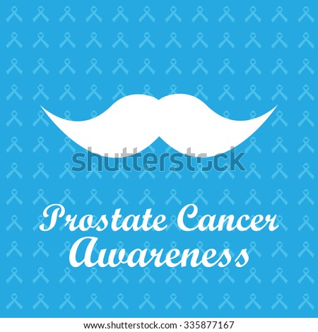 white mustache on blue ribbons background stock vector royalty free