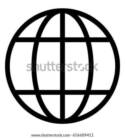 Earth Globe Icon Vector Illustration Stock Vector 54148108 - Shutterstock