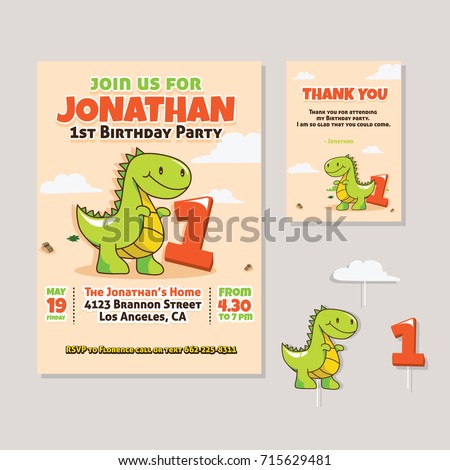 Dinosaur Party Invitations Slogan 10