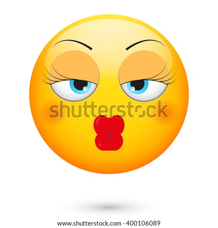 Emoji Air Kiss Emoticon Glasses Stock Illustration 474805411 - Shutterstock