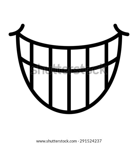 Big Cartoon Smile Vector Stock Vector 291524237 - Shutterstock