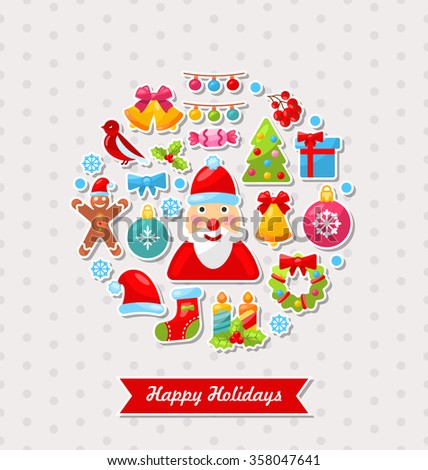 Merry Christmas Vector Logo Design Template Stock Vector 324990734 - Shutterstock