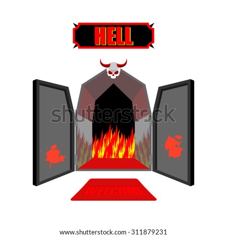 Open Door Welcome Clipart welcome to hell banco de imágenes. fotos y vectores libres de Open Door Welcome Clipart welcome to hell banco de imágenes. fotos y vectores libres de
