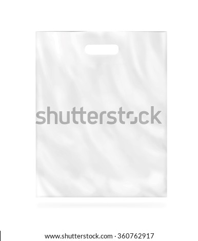 Download Blank Vector Plastic Bag Mock Isolated Stock Vector ...