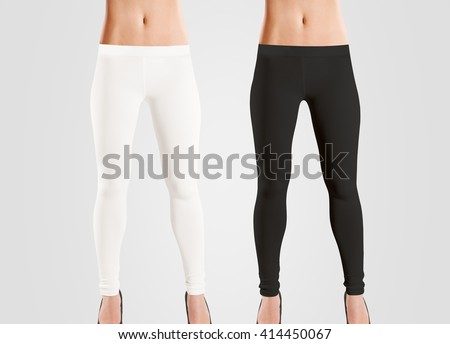 Download Woman Wear Blank Leggings Mockup Black Stock Photo ...