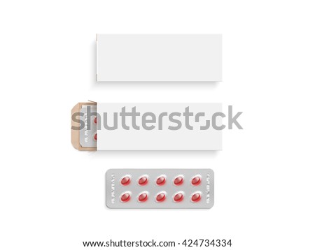 Download Blank White Pill Box Design Mockup Stock Illustration 424734334 - Shutterstock
