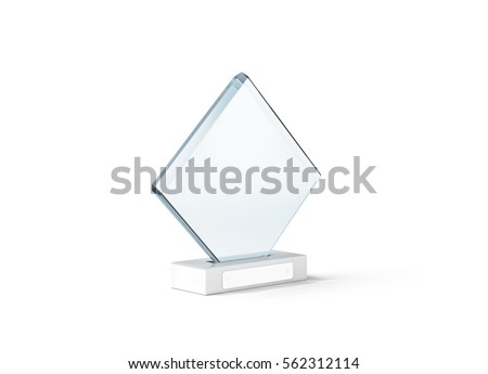 Download Blank Glass Trophy Mockup Stand On Stock Illustration 562312114 - Shutterstock