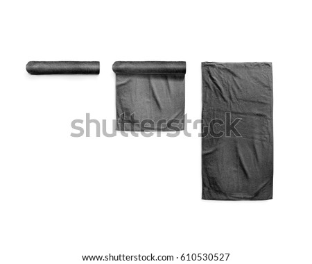 Download Black Black Soft Beach Towel Mockup Stock Photo (Royalty ...