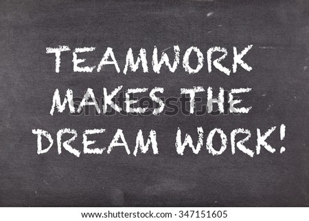 Teamwork Makes The Dream Work Stock Images, Royalty-Free Images ...