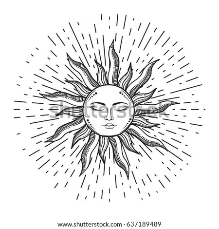 retro illustration face sun sun tattoos stock vector 414711196 retro illustration face sun sun tattoos stock vector 414711196