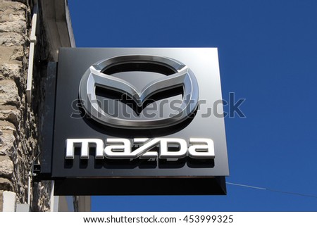 BRIE COMTE ROBERT, FRANCE - JULY 17, 2016: Mazda Motor Corporation is a Japanese automaker.