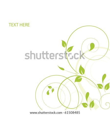 Abstract flowers background with place for your text