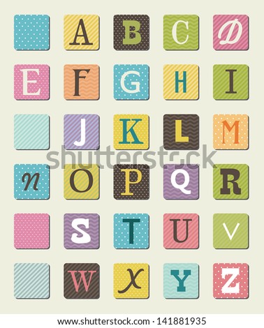 Set Cute Scrapbook Elements Vector Illustration Stock Vector 84476605 ...