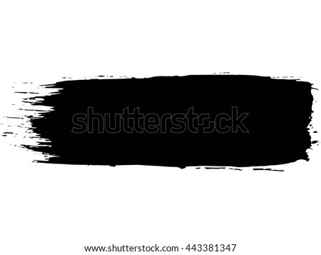 Vector Grunge Paint Brush Vector Logo Stock Vector 443381347 - Shutterstock