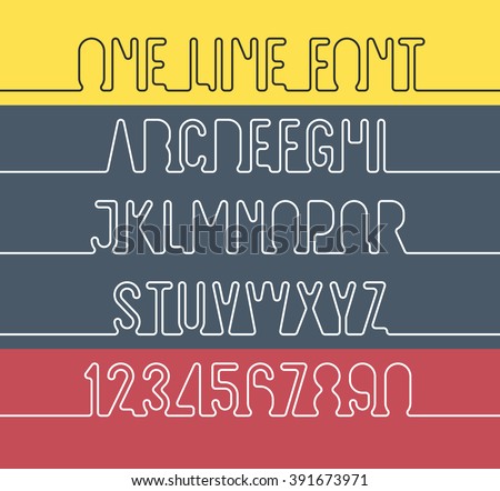 Single line font kostenlos