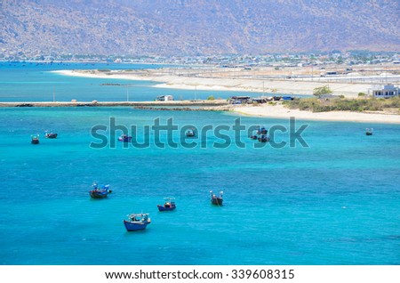 Ca Na beach, a new destination in the central of Vietnam. It's belong Ninh Thuan province. Ca Na is a wonderful beach with many dry hill, clean beach, turquoise water and friendly local people